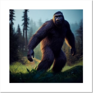 Sasquatch in Nature Posters and Art